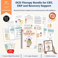Ultimate OCD Recovery Bundle Printable – OCD Therapy Workbook, Nervous System Regulation & Mental Health Journal PDF