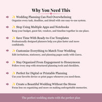 Ultimate Wedding Planner Bundle Printable - Wedding Planner, Budget Tracker, Invitations, Canva Templates & Wedding Planning Toolkit