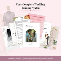 Ultimate Wedding Planner Bundle Printable - Wedding Planner, Budget Tracker, Invitations, Canva Templates & Wedding Planning Toolkit