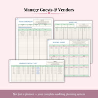 Ultimate Wedding Planner Bundle Printable - Wedding Planner, Budget Tracker, Invitations, Canva Templates & Wedding Planning Toolkit