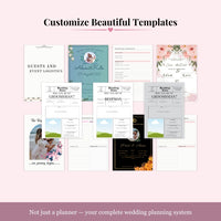 Ultimate Wedding Planner Bundle Printable - Wedding Planner, Budget Tracker, Invitations, Canva Templates & Wedding Planning Toolkit