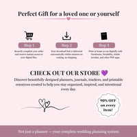 Ultimate Wedding Planner Bundle Printable - Wedding Planner, Budget Tracker, Invitations, Canva Templates & Wedding Planning Toolkit