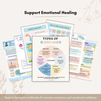 Ultimate Nervous System Regulation Bundle Printable – Somatic Therapy, Trauma Healing, Anxiety Relief, Emotional Regulation & Mental Wellness Workbooks