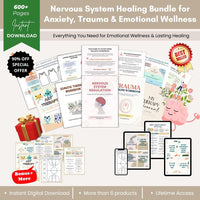 Ultimate Nervous System Regulation Bundle Printable – Somatic Therapy, Trauma Healing, Anxiety Relief, Emotional Regulation & Mental Wellness Workbooks