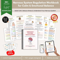 Ultimate Nervous System Regulation Bundle Printable – Somatic Therapy, Trauma Healing, Anxiety Relief, Emotional Regulation & Mental Wellness Workbooks