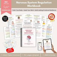Ultimate Nervous System Regulation Bundle Printable – Somatic Therapy, Trauma Healing, Anxiety Relief, Emotional Regulation & Mental Wellness Workbooks
