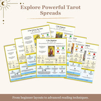 Ultimate Tarot Learning Bundle: Tarot Guidebook, Cheat Sheet, Journal, 78 Card Meanings & Tarot Spreads, free bonus
