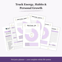 Ultimate Witchy Planner Bundle 2026-2027, Moon Manifestation, Tarot, Astrology, Lunar Calendar, Spell Book & Spiritual Growth Workbook
