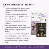 Ultimate Witchy Planner Bundle 2026-2027, Moon Manifestation, Tarot, Astrology, Lunar Calendar, Spell Book & Spiritual Growth Workbook