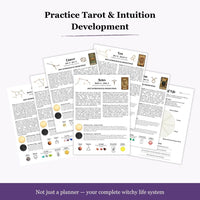 Ultimate Witchy Planner Bundle 2026-2027, Moon Manifestation, Tarot, Astrology, Lunar Calendar, Spell Book & Spiritual Growth Workbook
