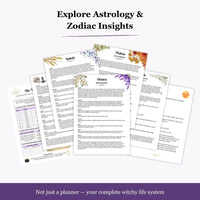 Ultimate Witchy Planner Bundle 2026-2027, Moon Manifestation, Tarot, Astrology, Lunar Calendar, Spell Book & Spiritual Growth Workbook